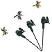 SAGUARO Pack of 3 Solar/Battery Powered Flying Wobble Fluttering Hummingbird Bird for Garden Yard Plants Flowers Patio Landscape Outside Decor Color Random