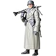Tamiya 300036306 1:16 WWII Figure German Soldier with Coat and MG,Grey,Medium