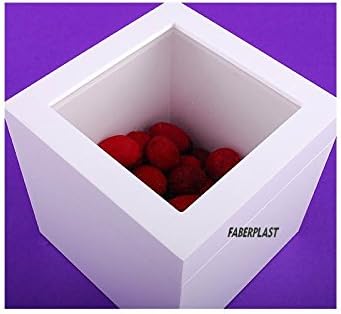 Faberplast Caja, Metacrilato, Blanco, 15x15x15 cm: Amazon.es: Hogar