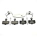 Bike Disc Brake Pads for Avid Elixir Made of Kevlar Fiber and Copper Stronger Braking Power Less Noise
