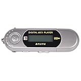 MagiDeal 32GB MP3 USB Music Player With LCD Screen FM Radio Voice Recorder Sliver