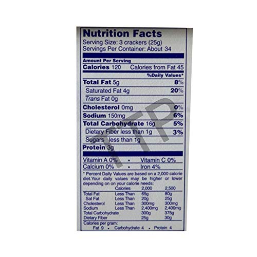 Skyflakes Crackers - Garlic flavor (1 tub x 850g)