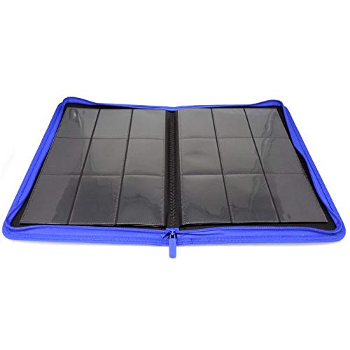 docsmagic.de Pro-Player 9-Pocket Zip-Album Dark Blue - 360 Card Binder - MTG - PKM - YGO