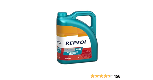 REPSOL Elite Multiválvulas 10W-40 Aceite De Motor Para Coche, 5l