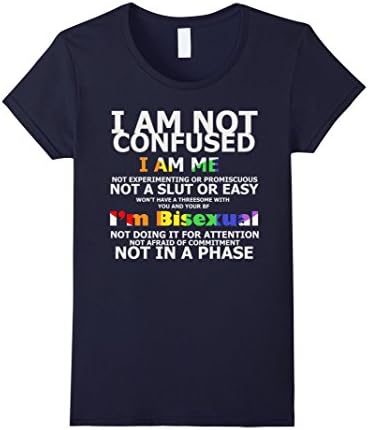 Women's Bisexual But Not Shirt, Gay, Lesbian, LGBT Pride Shirt. Small Navy