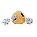 ZippyPaws - Zoo Friends Burrow, Interactive Squeaky Hide and Seek Plush Dog Toy - Elephant Cave