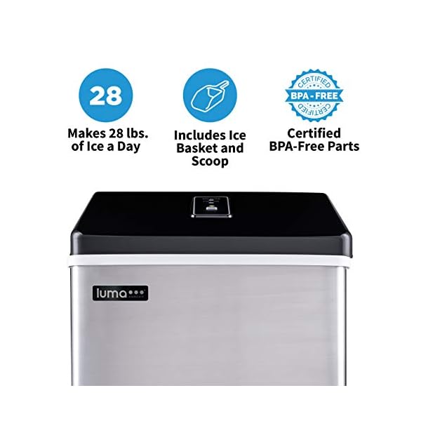 Luma Comfort Clear Ice Cube Maker Machine First Cubes In 15 Minutes