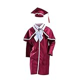 Graduation Gown Cap with Tassel for Children