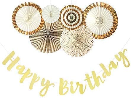 Amazon Com Birthday Decorations Gold And White Birthday Party