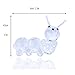 H&D Clear Crystal Caterpillar Collectible Figurine Mini Animal Statue