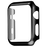 Apple Watch Series 2 Case - UniqueKay Ultra Slim & Light Weight Shiny Case for Apple iWatch S2 Series 2 42mm - Black