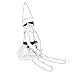 E-TING Santa Couture Clothing for elf (White Skirt with Black Ribbon)