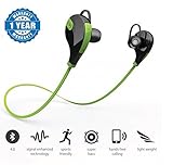 Nokia X2-01 compatible Green SPORTS Bluetooth Jogger Headset Wireless 4.0 Handfree Stereo Headphone Compatible with Xiaomi Mi, Apple, Samsung, Sony, Lenovo, Oppo, Vivo and ALL other Smartphones (1 Year Warranty, Color May Vary)by MOBLIOS