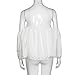 Sunward(TM) Women Sexy Off Shoulder Long Sleeve T Shirt (Small, White)