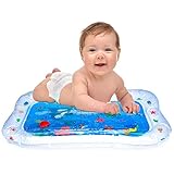 Hoovy Inflatable Tummy Time Water Mat for Infants Babies Toddlers Visual Stimulation Playtime Fun Activity Center Baby Toy