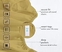 100% Cotton Sheets, Softest 4-Pc Queen Sheet
