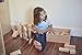 ECR4Kids Hardwood School Classroom Building Shape Blocks for Kids (64-Piece Set)