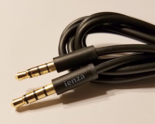 ienza® 3.5mm Male 4 Pole to 3.5mm Male 4 Pole Mic / Audio Cable for PlayStation Gold Wireless Stereo Headsets ienza® 3.5mm Male 4 Pole to 3.5mm Male 4 Pole Mic / Audio Cable for PlayStation Gold Wireless Stereo Headsets