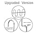 Meetu Space Saving Hangers Magic Cloth Hanger Metal Closet Organizer for Closet Wardrobe Closet Organization Closet System (Pack of 20)