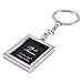 Yosoo Mini Creative Metal Alloy Buckle Insert Photo Picture Frame Keyring Keychain Car Key Chain Ring Keyfob Gift (rectangular)