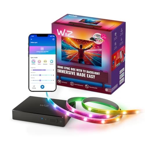 WiZ Connected HDMI Sync Box with TV Backlight - Sync to Movies, Games & Music -…