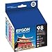 Epson 98 T098920 Color Ink Cartridges, Claria High-Yield Ink