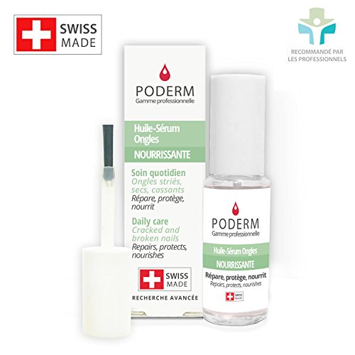 PODERM – 100% NATURAL NAIL REPAIR - Revitalizes Damaged and Split Nails with Hydrating & Exfoliating Formula – Effective Nail care : Also Acts as a Nail Strengthener for Damaged Nails – Swiss Made