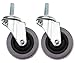 3 Inch 75Mm Swivel Bolt Hole Castor Wheels Trolley Furniture Caster X 2