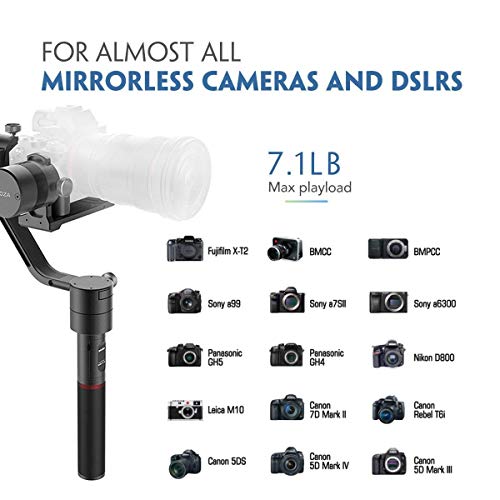 MOZA Air 3-Axis Gimbal Stabilizer for DSLR and Mirrorless Camera, with Moza Thumb Controller and Dual Handle, Auto-tuning Mimic Control, i.e. Sony A7, Panasonic GH5, Canon 5D - Thumbnail 7