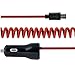 Fast Charger Smart IQ+ Dual Rapid USB Car Charger with Tangle-Free Coiled Micro USB Cable for Android Phones and Tablets (Samsung Galaxy, Nexus5, Nexus 7 and More)