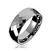 Bling Jewelry Unisex Couples Multi Faceted Prism Cut Titanium Wedding Band Rings For Men For Women Silver Tone Comfort Fit Medium Width 3 5 6 8MM