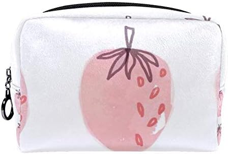 Strawberries Makeup Bags Women Cosmetic Organizer Beauty Cases Girls Portable Large Travel Female Toiletry Storage Bag Pouch Handbag Zipper Purse
