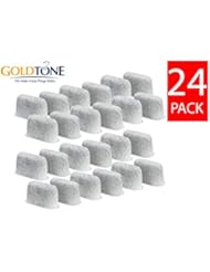 GOLDTONE Activated Carbon Water Filters fits CUISINART Coffee Makers and Brewers. Replaces your CUISINART Charcoal Water Filters and CUISINART Water Filters (24 Water Filters)
