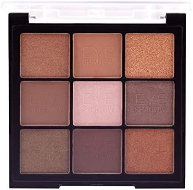 Pinleg Eye Shadow 9color Pearl Light Matte Disc Bling Bling Eyeshadow Makeup Rich Colors Not Floating Powder No Makeup Lasting Makeup (D)