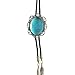 Huabola Native American western cowboy turquoise bolo tie