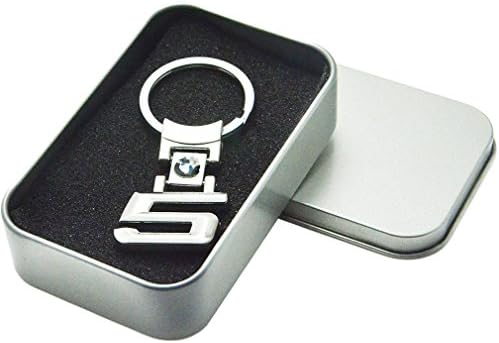 HJJ® Car Accessories Auto Logo Chrome Pendant Key Ring Keychain Fit for BMW X 1 3 5 6 7 Series (5)