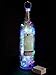 Upcycled Ketel One Mood Therapy Liquor Bottle Light w/100 Multi-Color LED's Topped Off with an Asfour 30% Leaded Clear Crystal Prism Ball