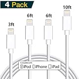 Wosko Certified Phone Cable Extra Long Nylon Braided USB Fast Charging& Syncing Cord Compatible Phone Charger XS MAX XR X 8 8 Plus 7 7 Plus 6s 6s Plus 6 6 Plus