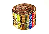 Java Batiks Charm Pack, Set of 40 Precut 5 Inch Batik Squares CC116