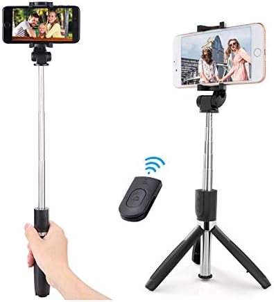 DOKRO Selfie Stick Tripod Stand Holder Extendable Bluetooth Remote Compatible with lPhone x 8 6 7 Plus Android Samsung Galaxy S7 S8 BlackBerry Huawei
