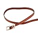 Women's Genuine Leather Brown Thin Skinny Dress Belt Ladies Fashion Buckle