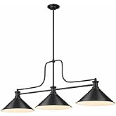 Z-Lite 725-3MB-MB15 Melange Pendant, 3-Light 300 Total Watts, Matte Black