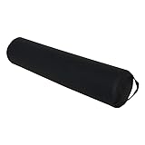 ForPro Full Round Bolster Pillow, Black, Oil and