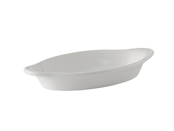 Tuxton BWN-120 Vitrified China Welsh Rarebit, 12 oz, 9-7/8", White (Pack of 12),