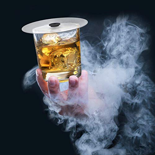 homia Cup Cover Smoking Gun Accessories, Disk lid for Cocktail Smoker - Cold Smoke for Drinks, 4,7 in (12cm) - Thumbnail 3