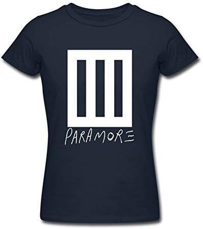 Butshirt PARAMORE Womens Slim Fit T-Shirt Navy Cotton Tshirt A0470