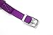 Purple Love Heart Bling Cat Collar with Safety Belt and Bell 8-11 Inches, Gift for Valentine's Day