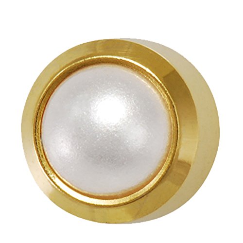 Studex Ear Piercing Gold Plated Pearl Stud Earrings - 4mm Bezel Setting