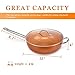 SHINEURI 9 Pieces Nonstick Copper Pot and Pans Copper Nonstick Pot and Pans Nonstick Copper Cookware Copper Ceramic Pot and Stir Fry Pans with Lid, Copper Skillet