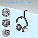 Headset Hook Holder Headphone Hanger, iMangoo Universal PC Gaming Headset Hanger Mount Earphone Stand Adjustable Desk Clamp USB Cable Earbuds Hook Organizer for Apple Watch Headphone Blackthumb 3